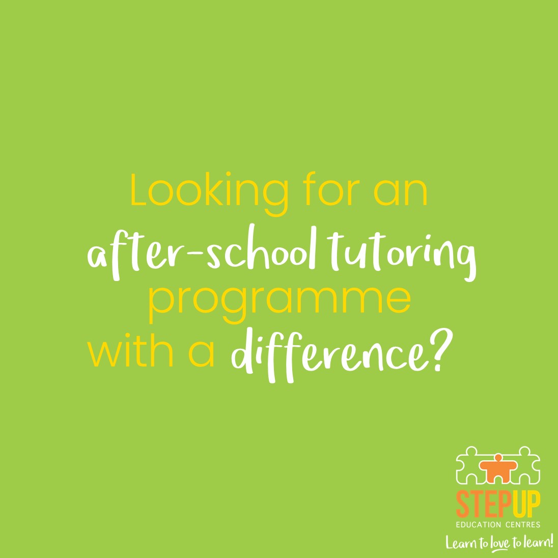 An After-School Tutoring Programme with a difference